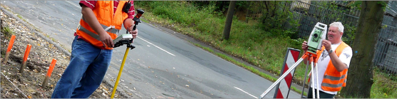 Messtrupp im Einsatz