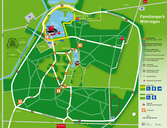 Das Bild zeigt den Parklehrpfad